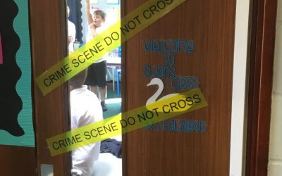 Crime Scene in Swans Class!