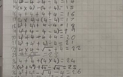 The 4 x 4s Maths challenge